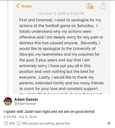 UGA Lets Go of Bulldogs Baseball Player Who Allegedly Spewed Racial Language Toward Football Player UGA Lets Go of Bulldogs Baseball Player Who Allegedly Spewed Racial Language Toward Football Player
