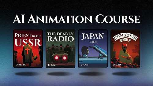 AI Animation Course Bundle – Create Viral AI Videos & 200M+ Views Strategy Guide
